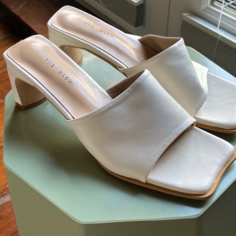 SHOP PECHE BLOCK HEELS IN WHITE